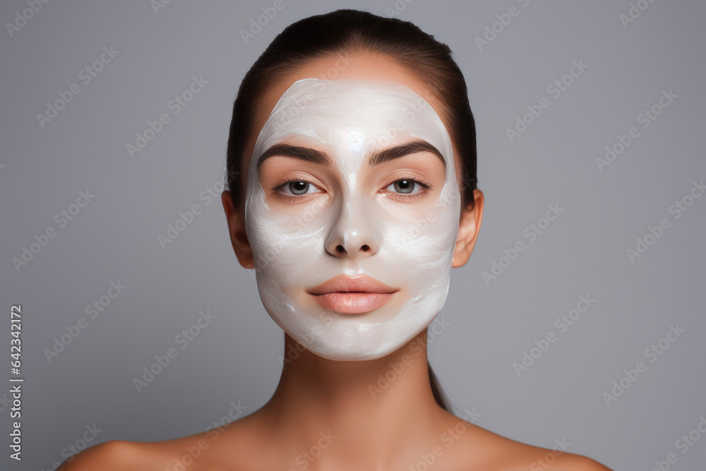 Woman in Face Mask