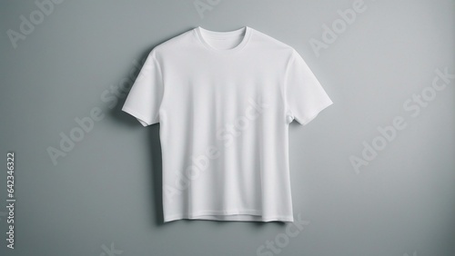Isolated plain white t-shirt mockup