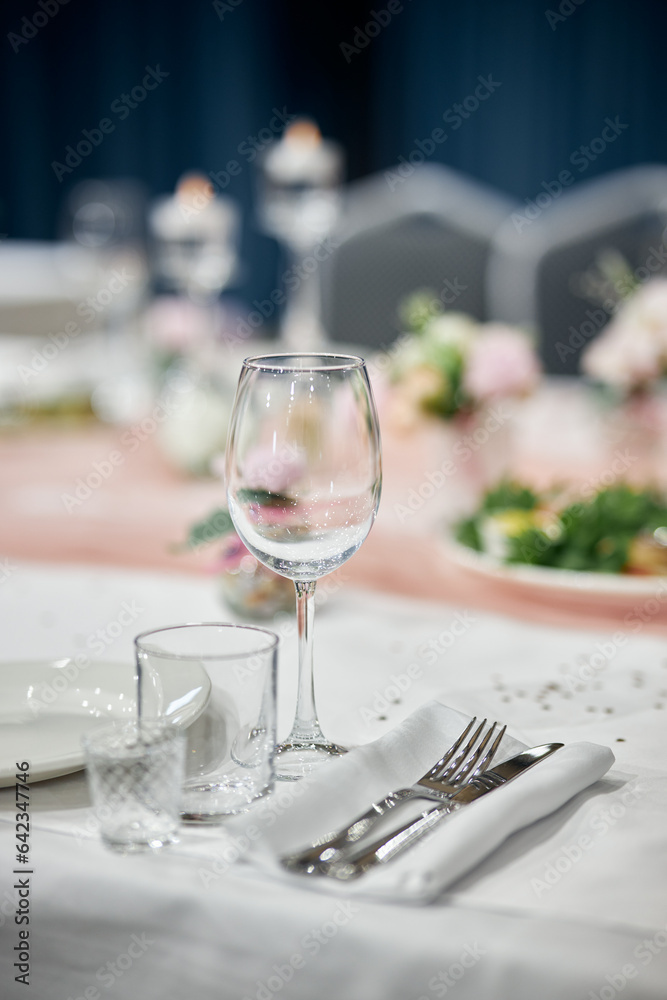 table setting for a dinner