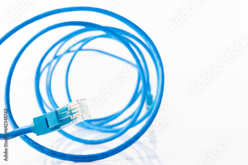 Internet cable, high-speed ethernet connection for seamless online browsing © yta