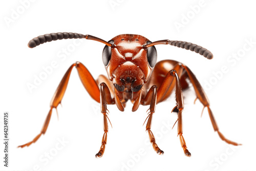 Ant isolated on a transparent background. Generative Ai
