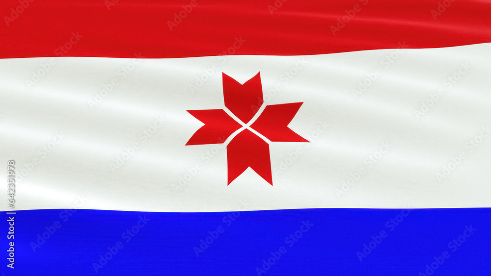 Mordovia flag close up Mordovia flag close up