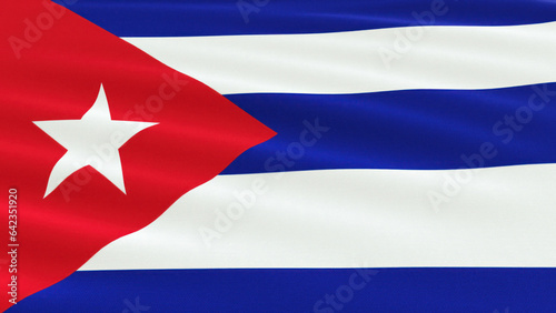 cuba flag close up