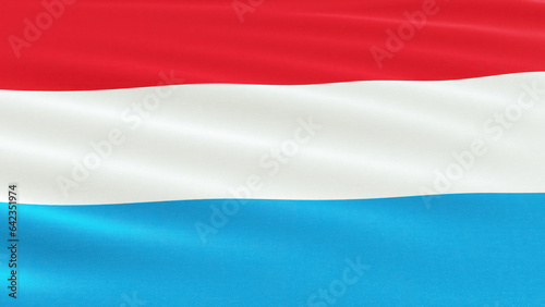 Luxembourg flag close up photo