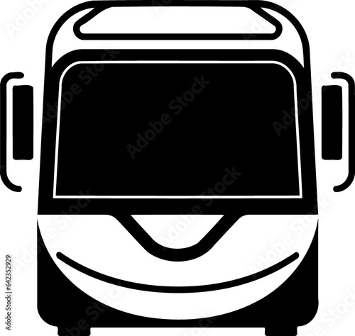 modern bus means of transport created with Generative AI technology