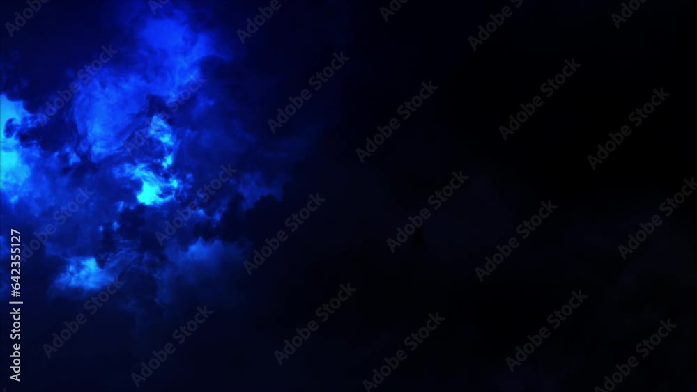 Lightning discharge and light effects in the clouds. Thunderclouds in bright flashes of lightning. Bad weather. Looped
