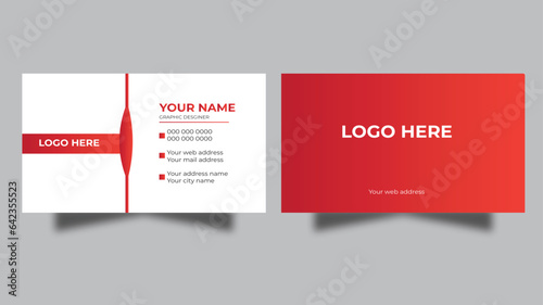 Modern and modern business card template.Business Card - Creative and Clean Business Card.Vector illustration. Stationery design.