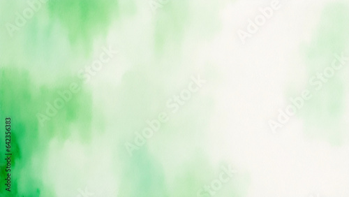 Abstract green gradient watercolor background. Texture paper. wallpaper, desktop, poster, web design.