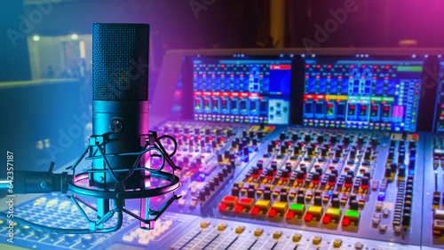 Professional microphone. DJ...