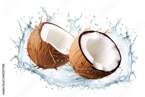 delicious coconut fruit food vector , Generative AI 