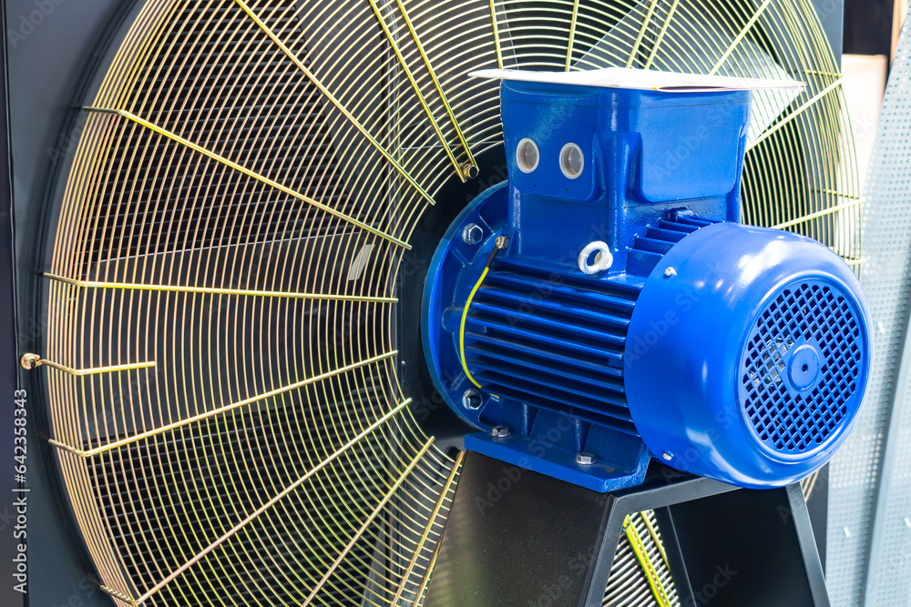Industrial ventilation equipment. Air conditioning unit with fan and