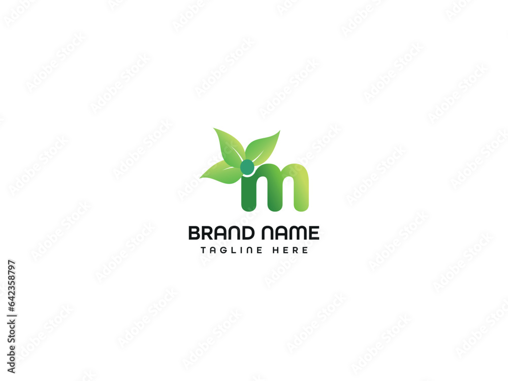 leaf modern logo design leaf modern logo design