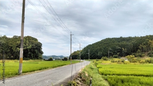 The countryside scenery, the area around Kitora Tumulus, Kitora Tumulus is famous for its walls depicting the four gods of Suzaku, Seiryu, Byakko, and Genbu. Japan, Nara