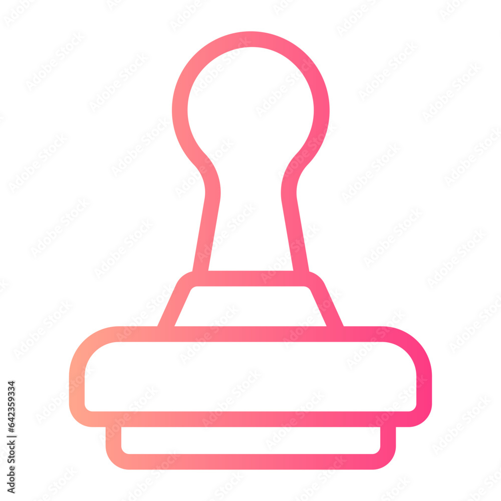 rubber stamp gradient icon rubber stamp gradient icon