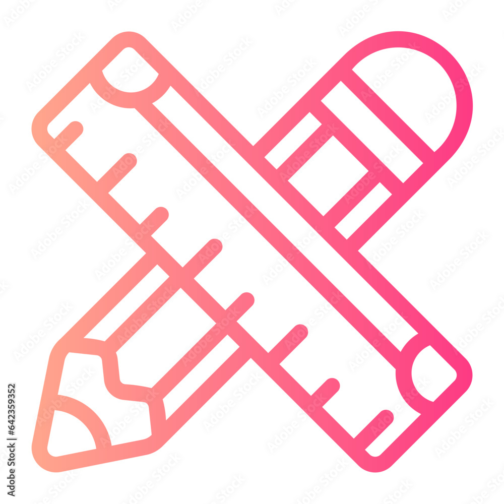 stationery gradient icon stationery gradient icon