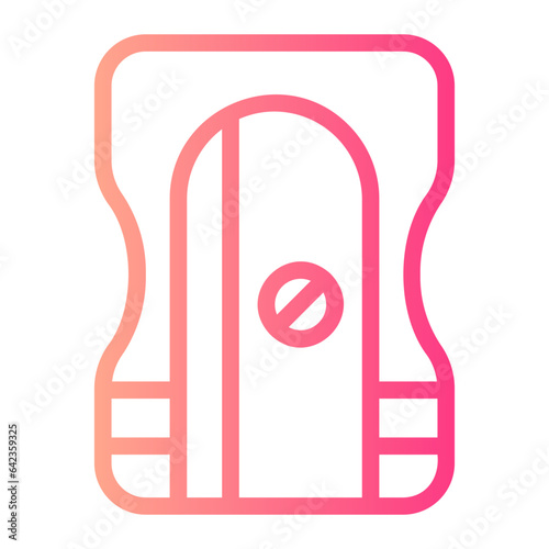 pencil sharpener gradient icon