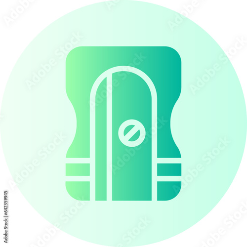 pencil sharpener gradient icon