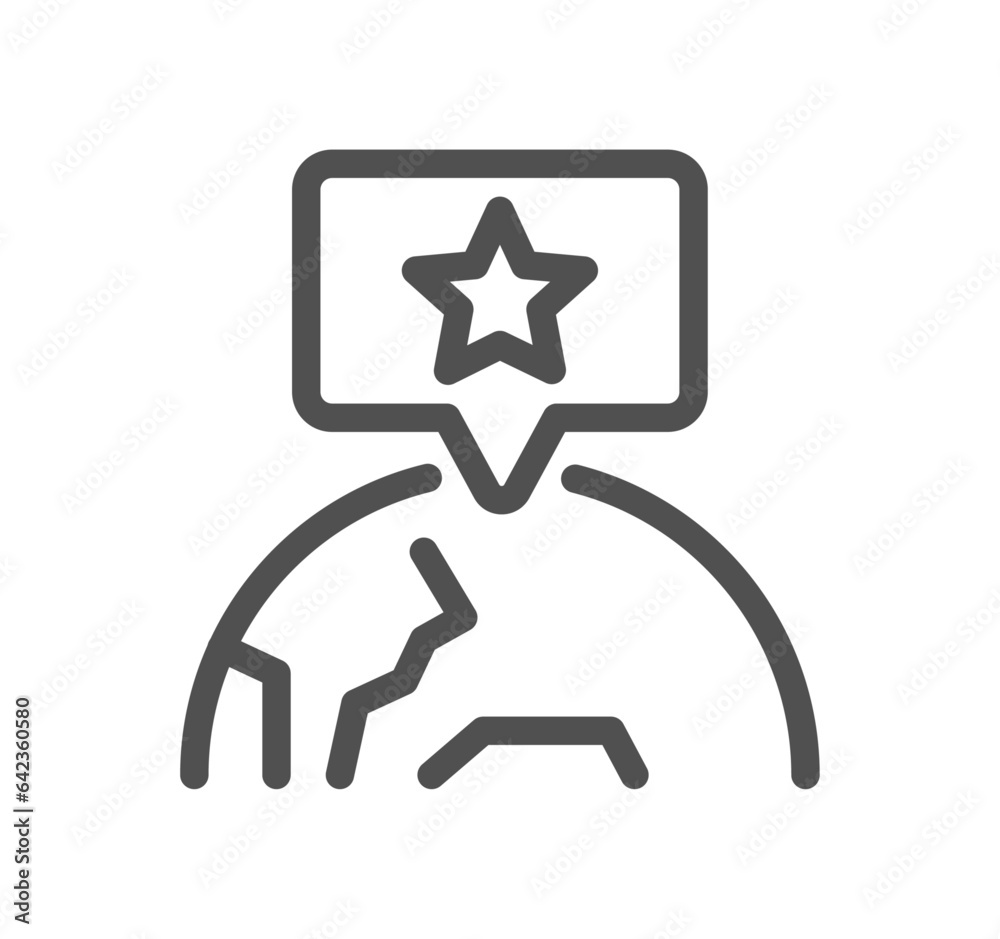 Star related icon outline and linear vector. Star related icon outline and linear vector.