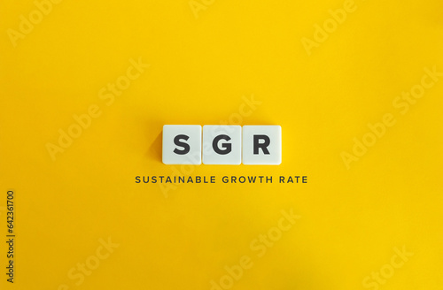 Sustainable Growth Rate (SGR) Banner. photo