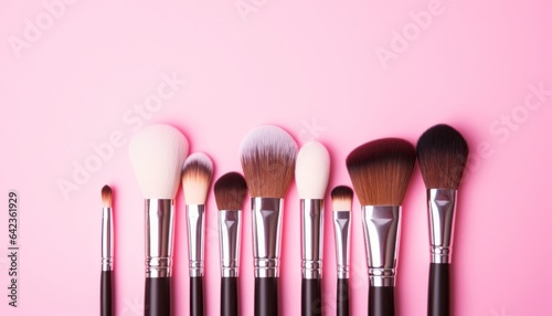 tool makeup brushes fashion with a space for text