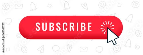 subscription bell icon for online notification