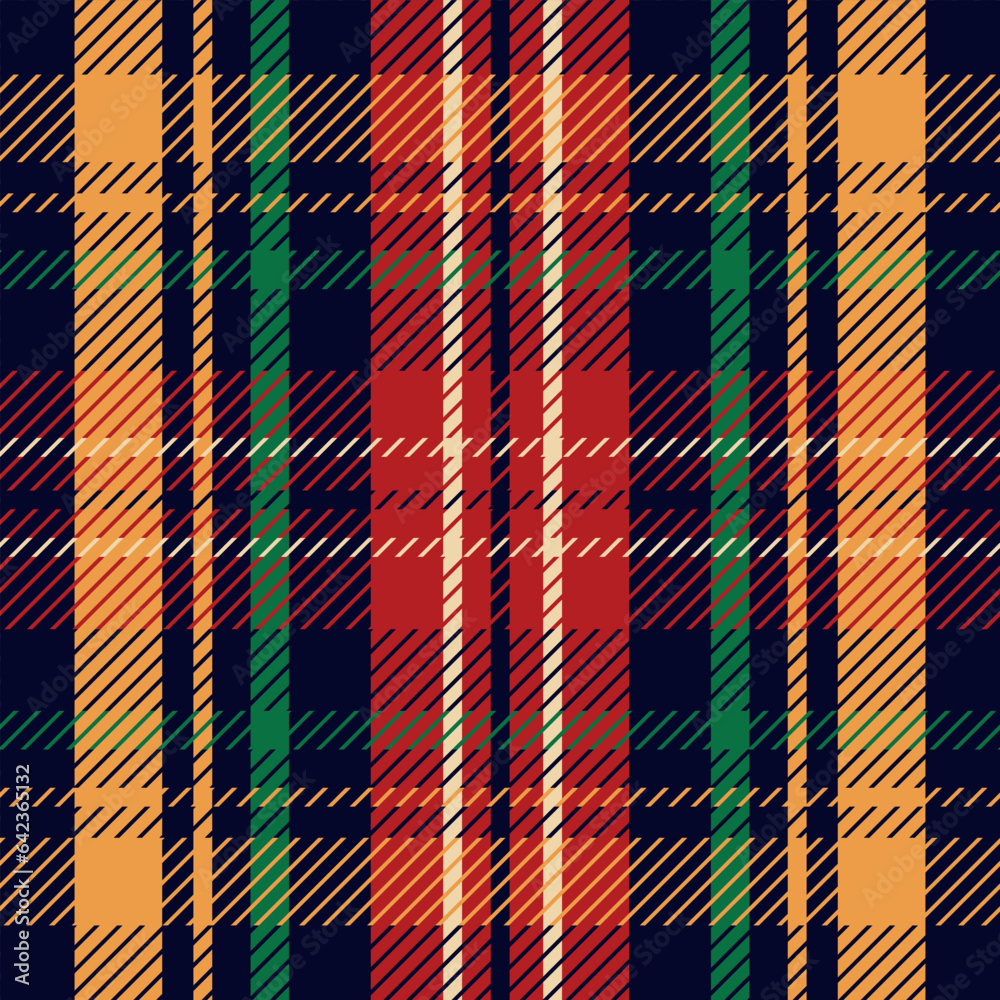 Seamless tartan pattern. Cell. Suitable for fashion textiles and graphics, packaging. the Madras palette. Seamless tartan pattern.