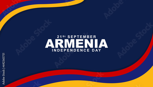 Armenian Independence Day is celebrated on September 21st. Vector illustration design