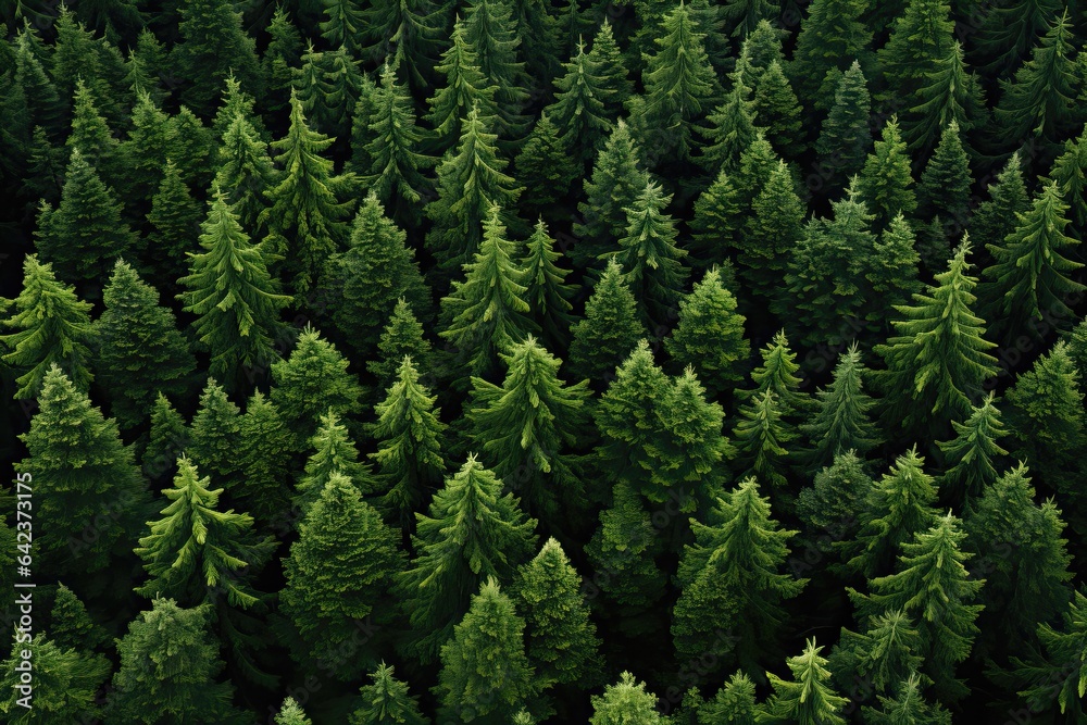 A background image providing an aerial view of a dense, lush green forest, offering a unique perspective of the thriving autumn landscape. Photorealistic illustration, Generative AI A background image providing an aerial view of a dense, lush green forest, offering a unique perspective of the thriving autumn landscape. Photorealistic illustration, Generative AI