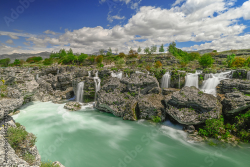 Canyon of the river The Cem, also known as the Cijevna. In part of its course, it creates small waterfalls known as Montenegrin Niagara.

