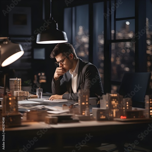 businessman working in office