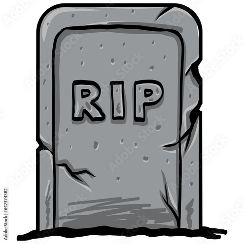 Tombstone Drawing Cartoon Illustration Art Icon
