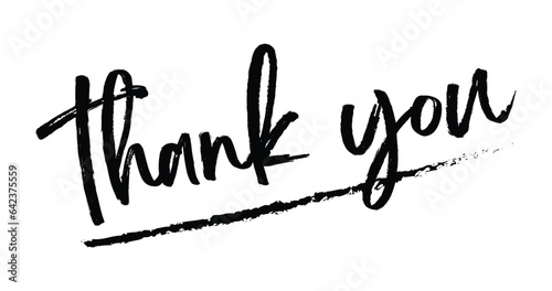 Thank you Letter. Thanks text with white background