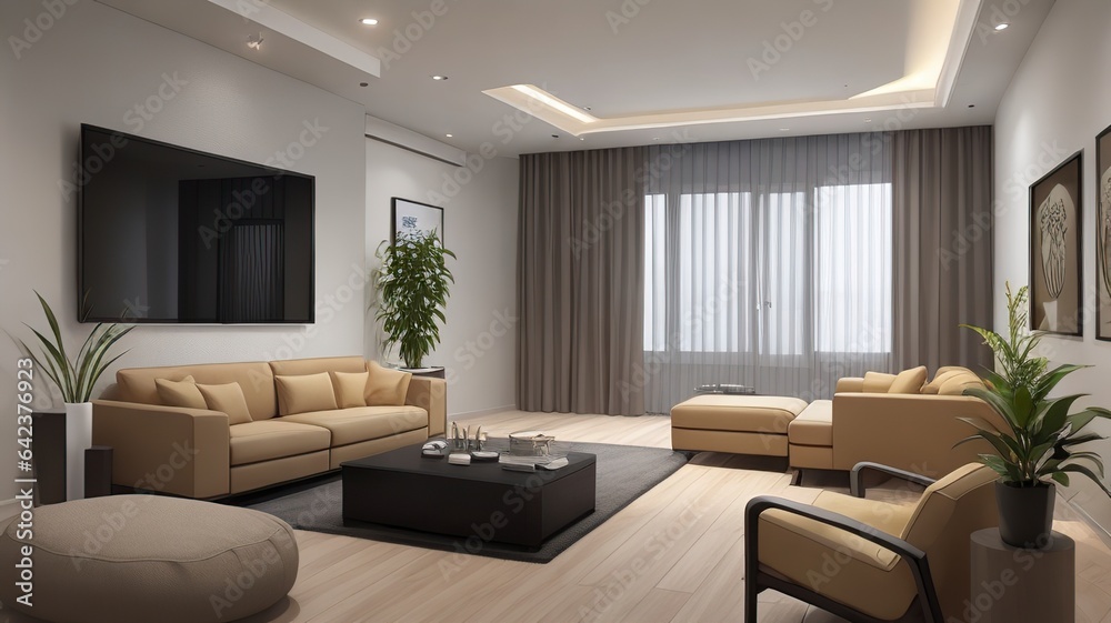 Fototapeta premium Modern Comfortable Interior