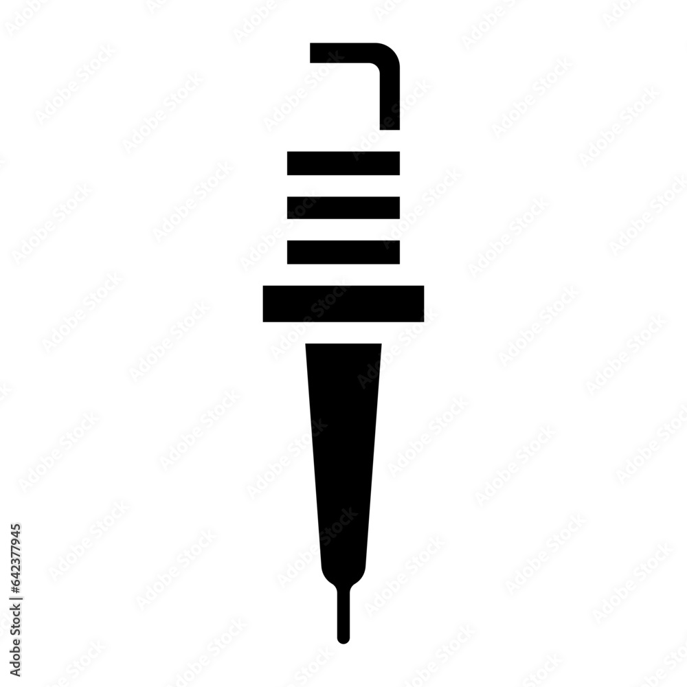 spark plug glyph spark plug glyph