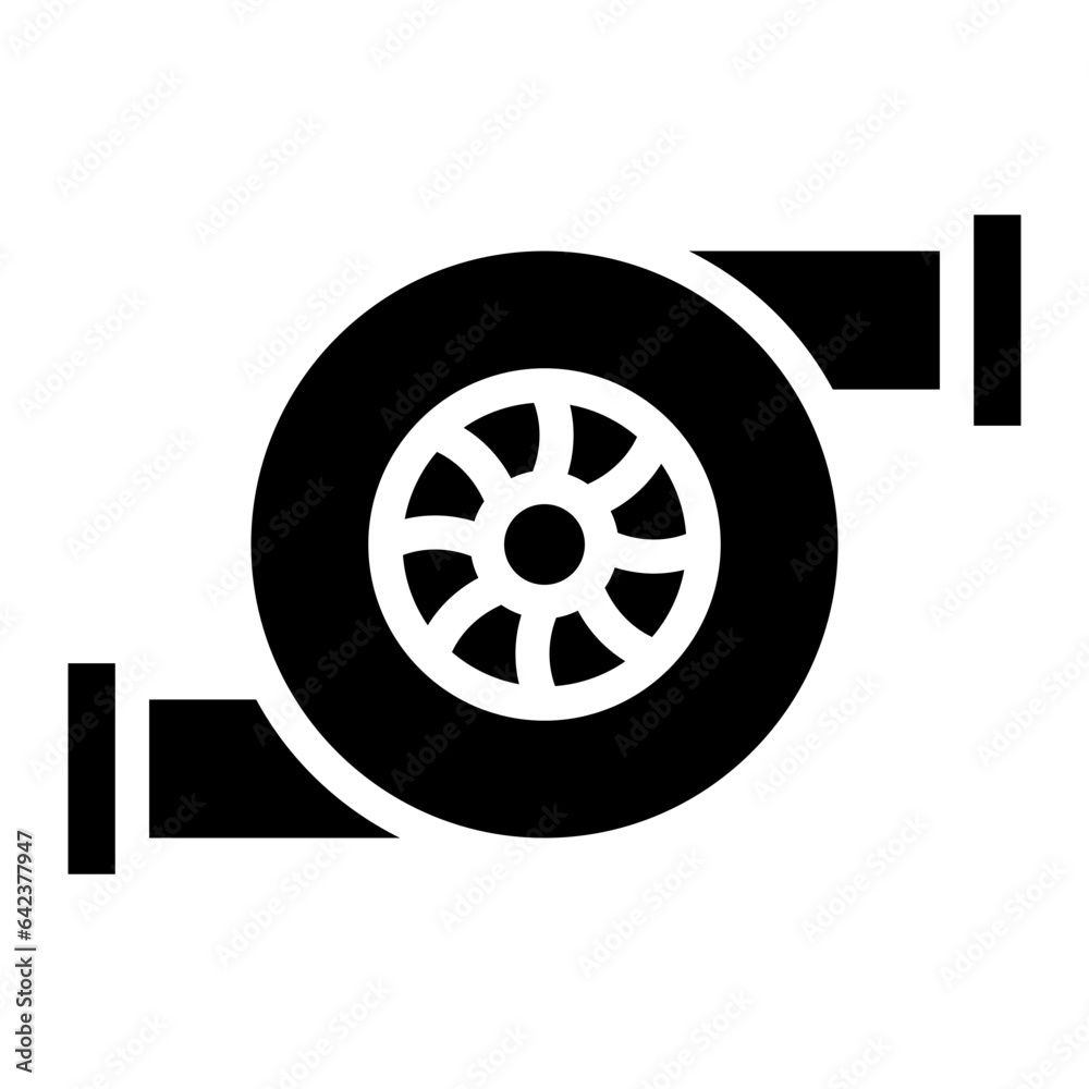 Fototapeta premium turbo glyph 