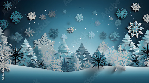 wallpaper illustration of Snowflakes  © Kateryna Kordubailo