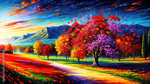 Summer landscape beautiful ...