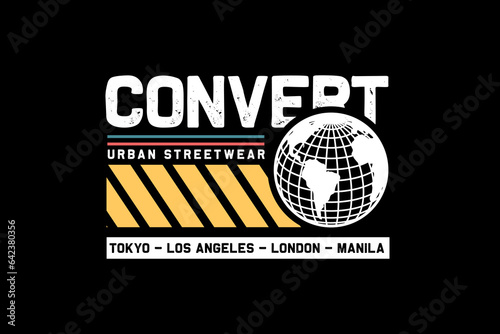 streetwear convert design concept vector graphic tee templates ideas