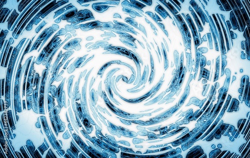 anime style background effect with energy in a circular pattern in beige-blue tones For Wallpaper, Decoration, Website, Physics, Banner, Poster, Season, Christmas, Party, Product, Drink