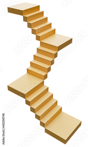 Abstract and concept staircase. Stairs with steps. png