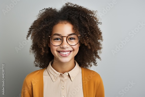 Smiling beautiful young girl looking at the camera