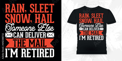 Funny Mailman Mail Retro Vintage Postal Worker T-shirt Design