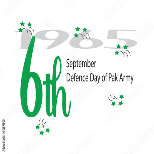 madre watan ke janisaro ko salam, youm e difa. defence day with army. vector illustration. photo