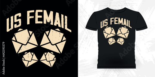 Funny Mailman Mail Retro Vintage Postal Worker T-shirt Design