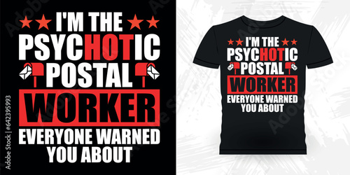 Funny Mailman Mail Retro Vintage Postal Worker T-shirt Design