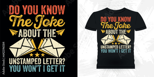 Funny Mailman Mail Retro Vintage Postal Worker T-shirt Design