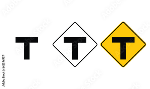icon T-Intersection sign