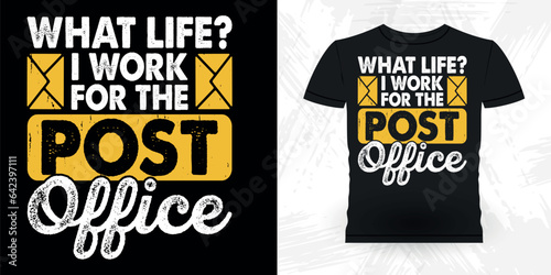 Funny Mailman Mail Retro Vintage Postal Worker T-shirt Design