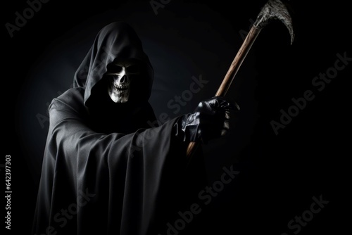 Grim death cloak horror. Generate Ai © nsit0108