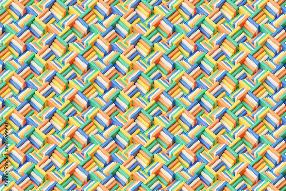3d illustration colorful geometric pattern . Set of geometry shapes , pattern. 3d illustration colorful geometric pattern . Set of geometry shapes , pattern.